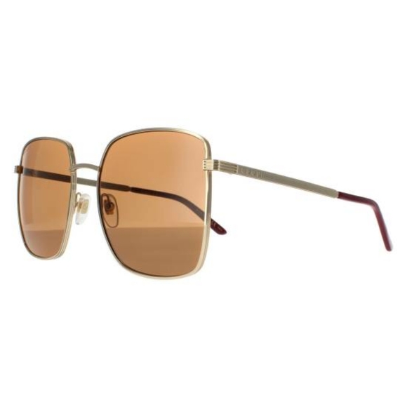 NEW GUCCI SQUARE SUNGLASSES GG0802S 002 GUCCI UNISEX EYEWEAR - Picture 4 of 11